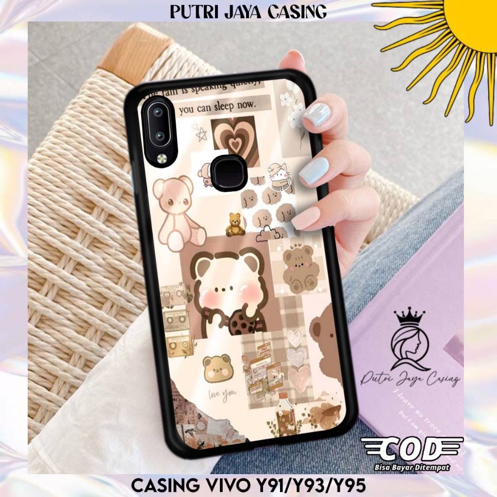 Case Hp Vivo Y91 Y93 Y95 casing Vivo Y91 Y93 Y95 Motif ANIMEBEAR02 Casing Terbaru Case Karakter Lucu