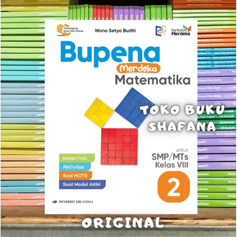 Buku Bupena Merdeka Matematika Kelas 8 / 2 SMP/MTs Erlangga Kurikulum Merdeka