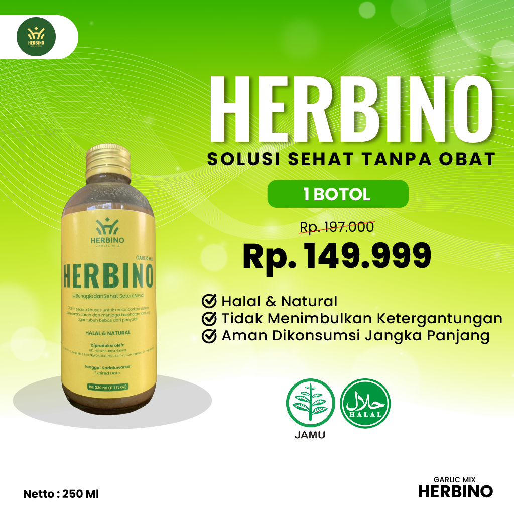 

HERBINO Herbal Penurun Kolesterol Alami - 1 Botol