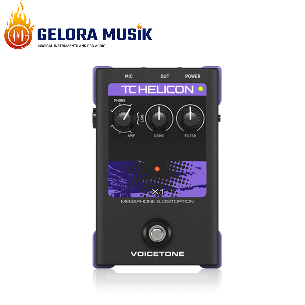 Efek Vokal Pedal TC Helicon Voicetone X1