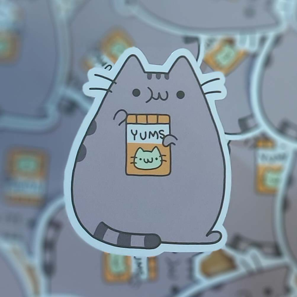 

Sticker Pusheen Cat Kualitas Anti Air Tahan Gores Stiker Pusheen - Laptop/ Jurnal/ Tumbler/Koper/Cermin/ Kulkas DLL