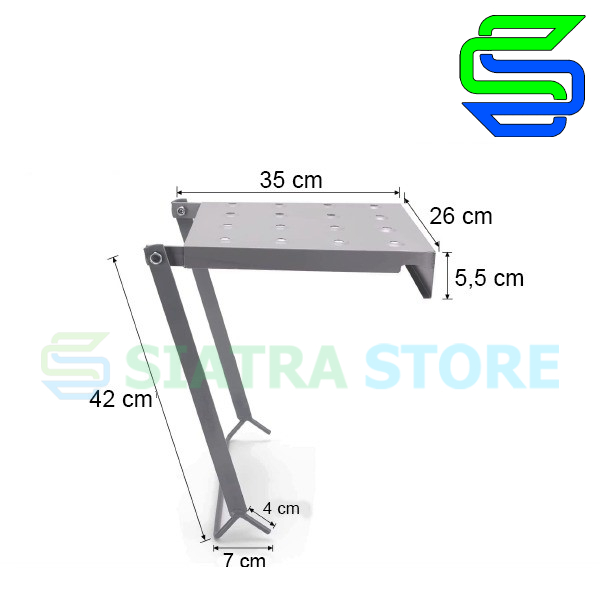 Table Tray for Ladder [Metal] |Meja Tatakan alat Splecing untuk Tangga