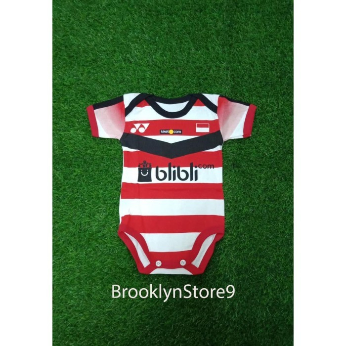 BAJU BAYI JERSEY / BABY JUMPER JERSEY BADMINTON INDONESIA Utk Sekitar Usia Umur 2 - 10 Bulan Size Uk