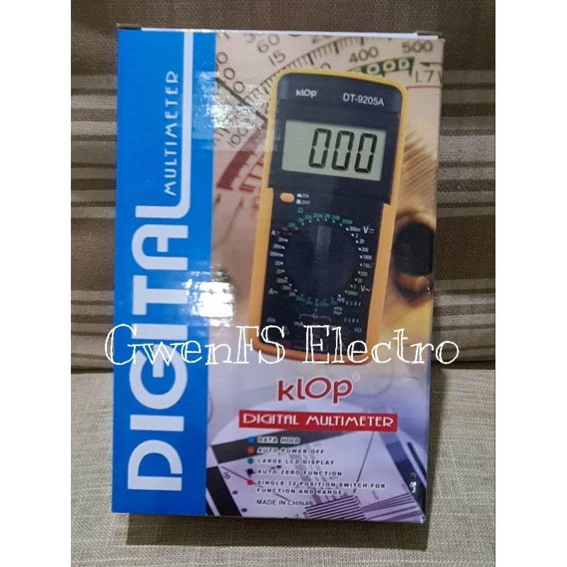 Multi Tester Digital DT9205A