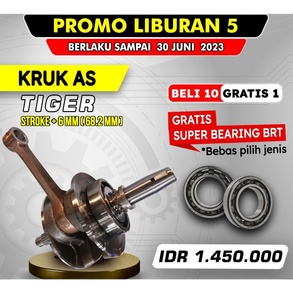 KRUK AS STROKE UP BRT LANGKAH 68 TIGER GL PRO MEGAPRO