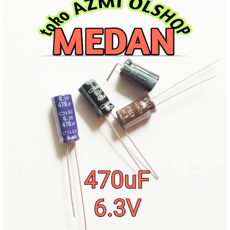 10pcs Elco elko kapasitor capasitor 470uf 6.3V 470 uf 6,3V