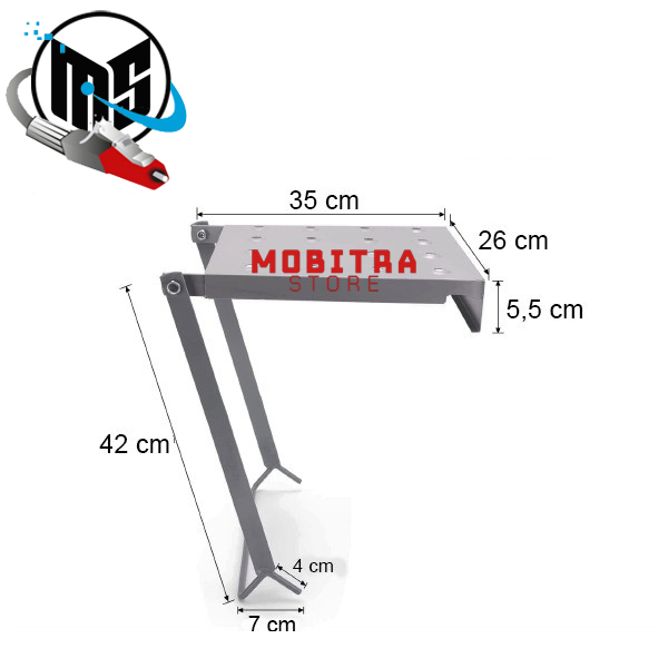 Table Tray for Ladder [Metal] |Meja Tatakan alat Splecing untuk Tangga