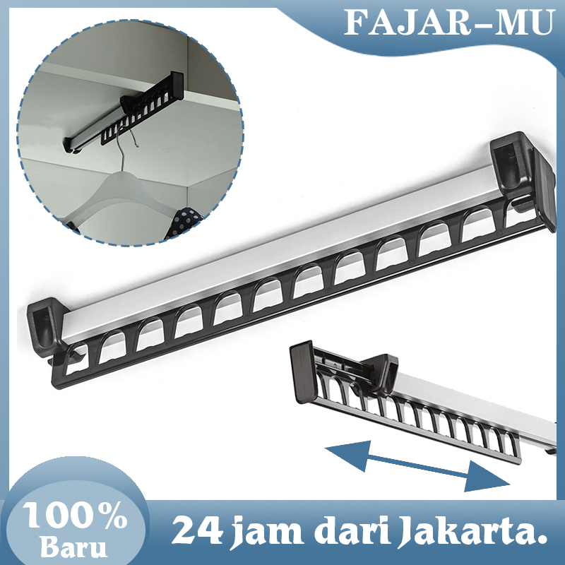 Gantungan Baju Tarik Celana Dalam Lemari Rak Pakaian Tarik Rak Rel Pakaian Rak Lemari Pakaian Wardro