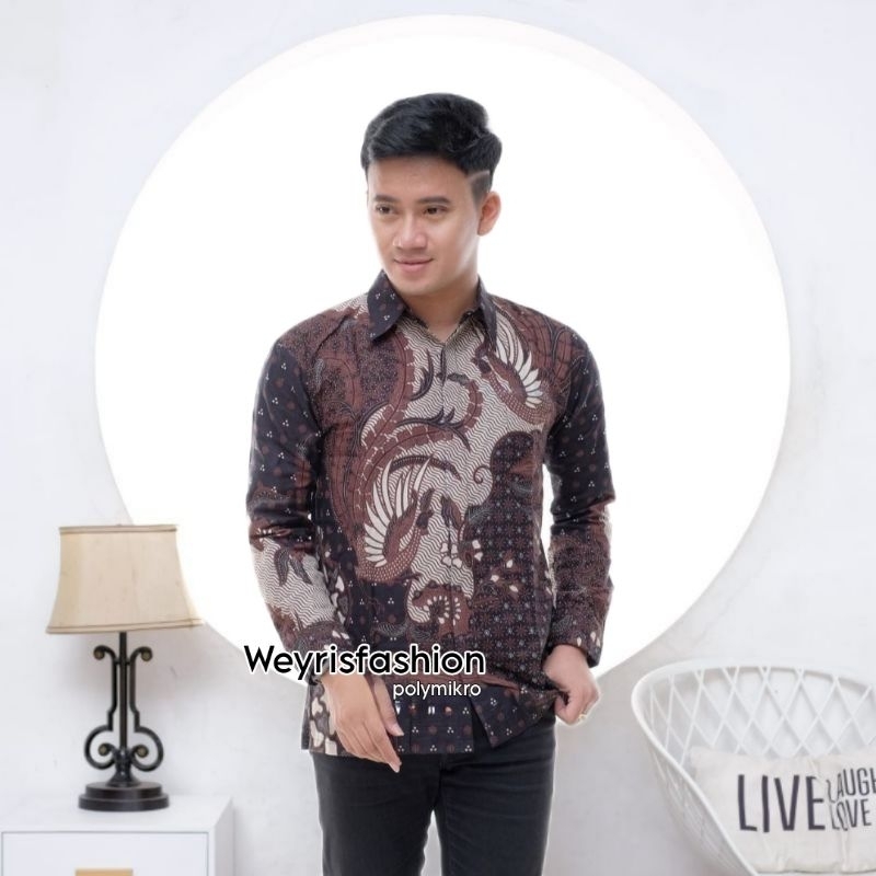 Batik Pria Lengan Panjang Batik Weyrisfashion Kemeja Batik Pria Murah