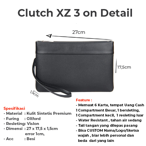 Dompet Wanita Pria Panjang Kulit Handbag Clutch SSCO XZ3