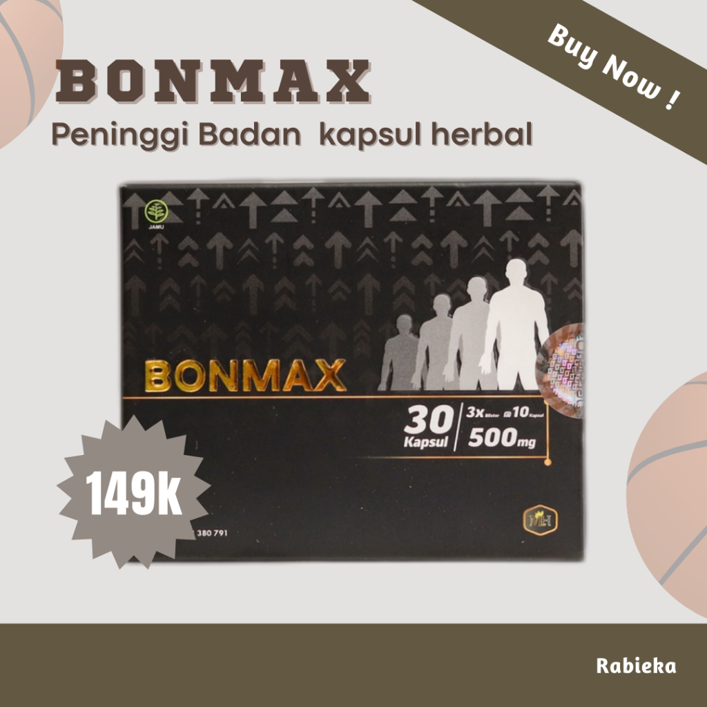 Bonmax Peninggi Badan Isi 30 Kapsul