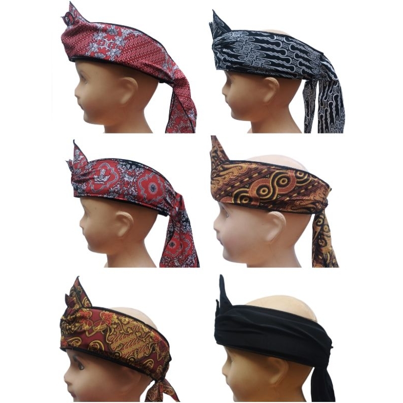Iket sunda batik anak/iket seragam pangsi anak Sekolah TK&amp;SD /udeng/totopong anak