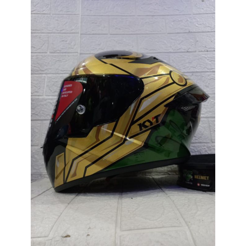 HELM KYT MARVEL LOKI BLACK GOLD