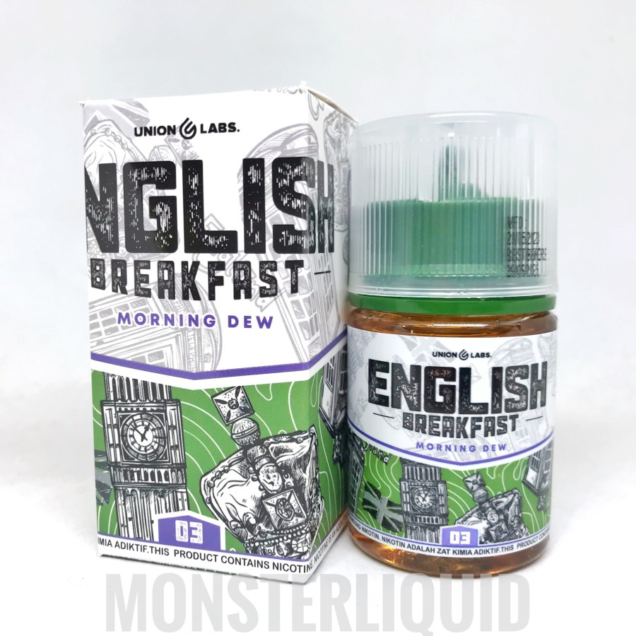 ENGLISH BREAKFAST V6 MORNING DEW HONEYDEW BY UNIONLABS 3MG 60ML