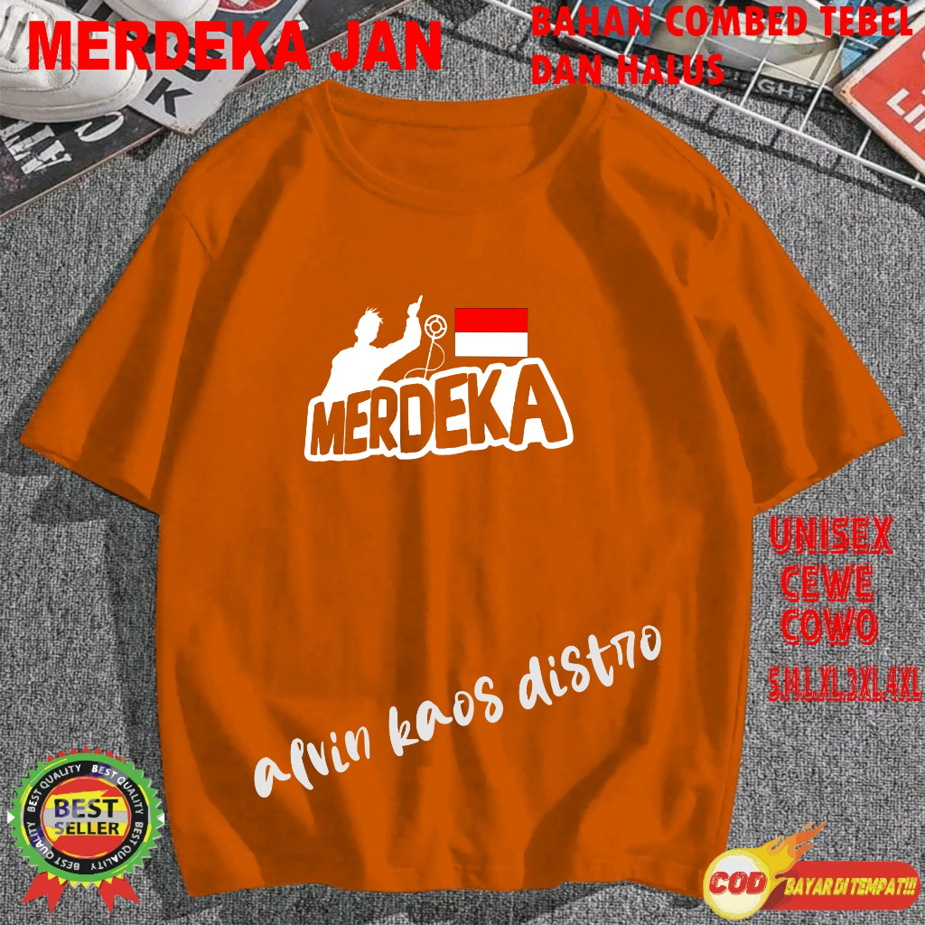 Beli 10 Gratis 1 Pc Hut RI 78 1945 Kemerdekaan RI 2023 Kaos Merah 17 Agustus Kaos pria &amp; Wanita ANK2 &amp; DWS pdk