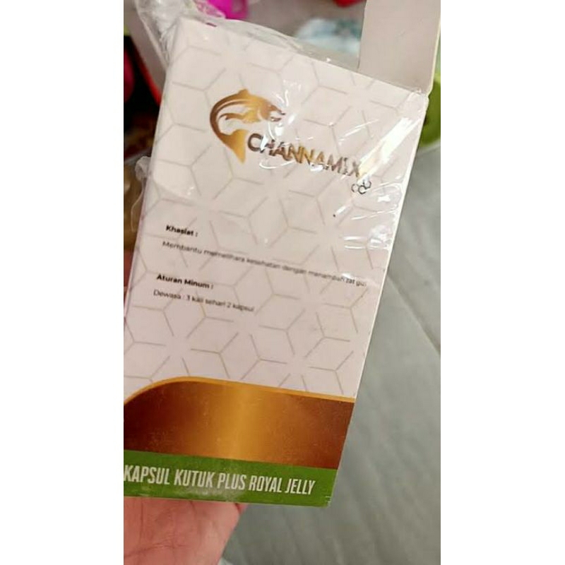 Channamix Asli Kapsul Ikan Kutuk Menyembuhkan Luka Pasca Oprasi Channamix