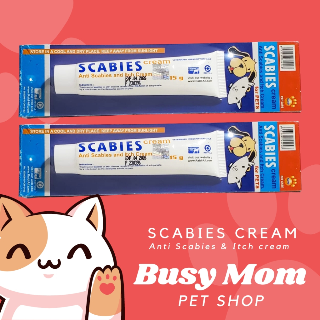 Scabies Cream 15g Derma Cream 15g Obat Salep Kulit Jamur Gatal Kucing Anjing 15 g