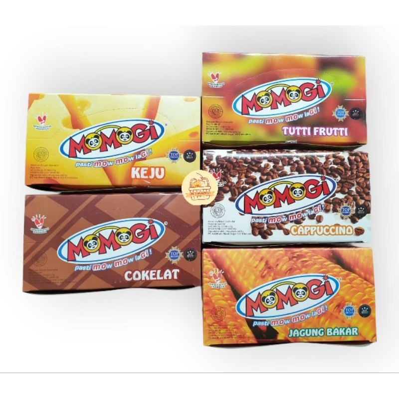 

Snack Momogi 1box (20pcs x 5gram) - Cemilan nikmat pasti mow mow lagi..