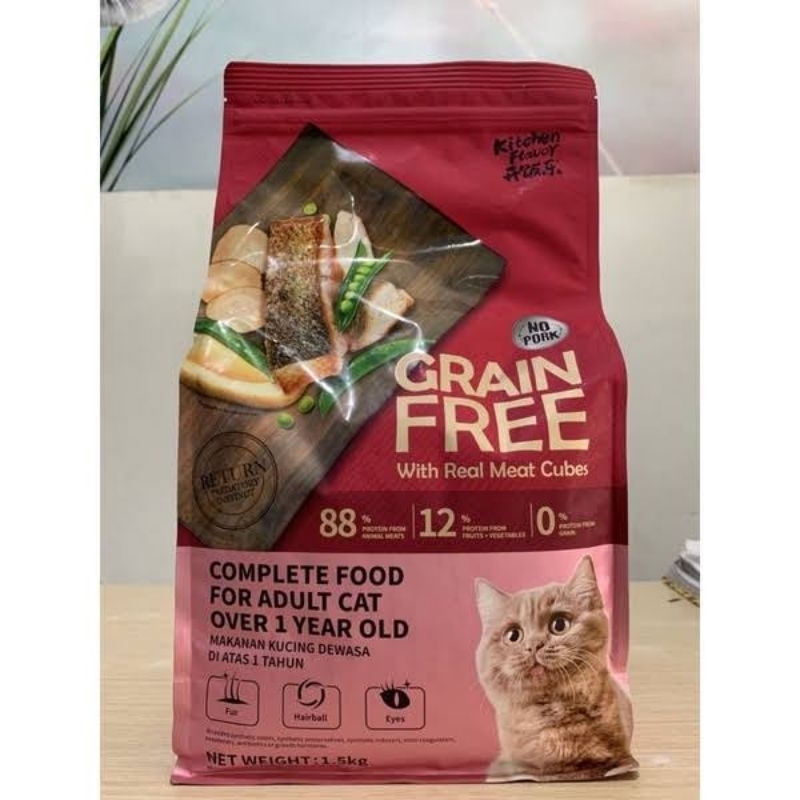 KITCHEN FLAVOR ADULT MAKANAN KUCING GRAIN FREE