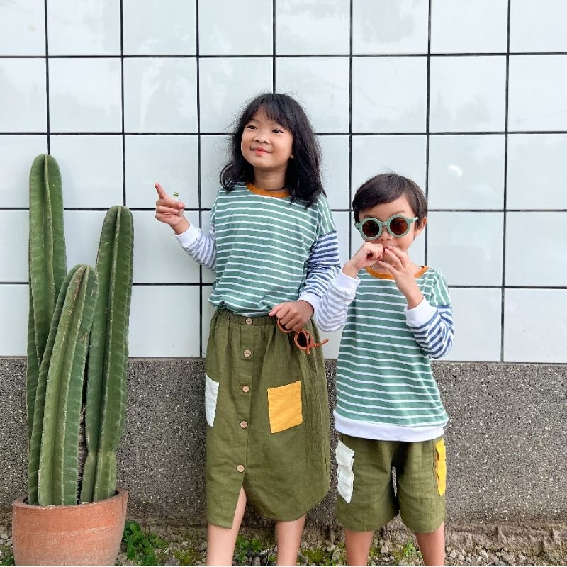 CALIE MILIE SET | HEYMINIME | SETELAN STELAN BAJU ANAK LAKI LAKI PEREMPUAN COUPLE SERIES