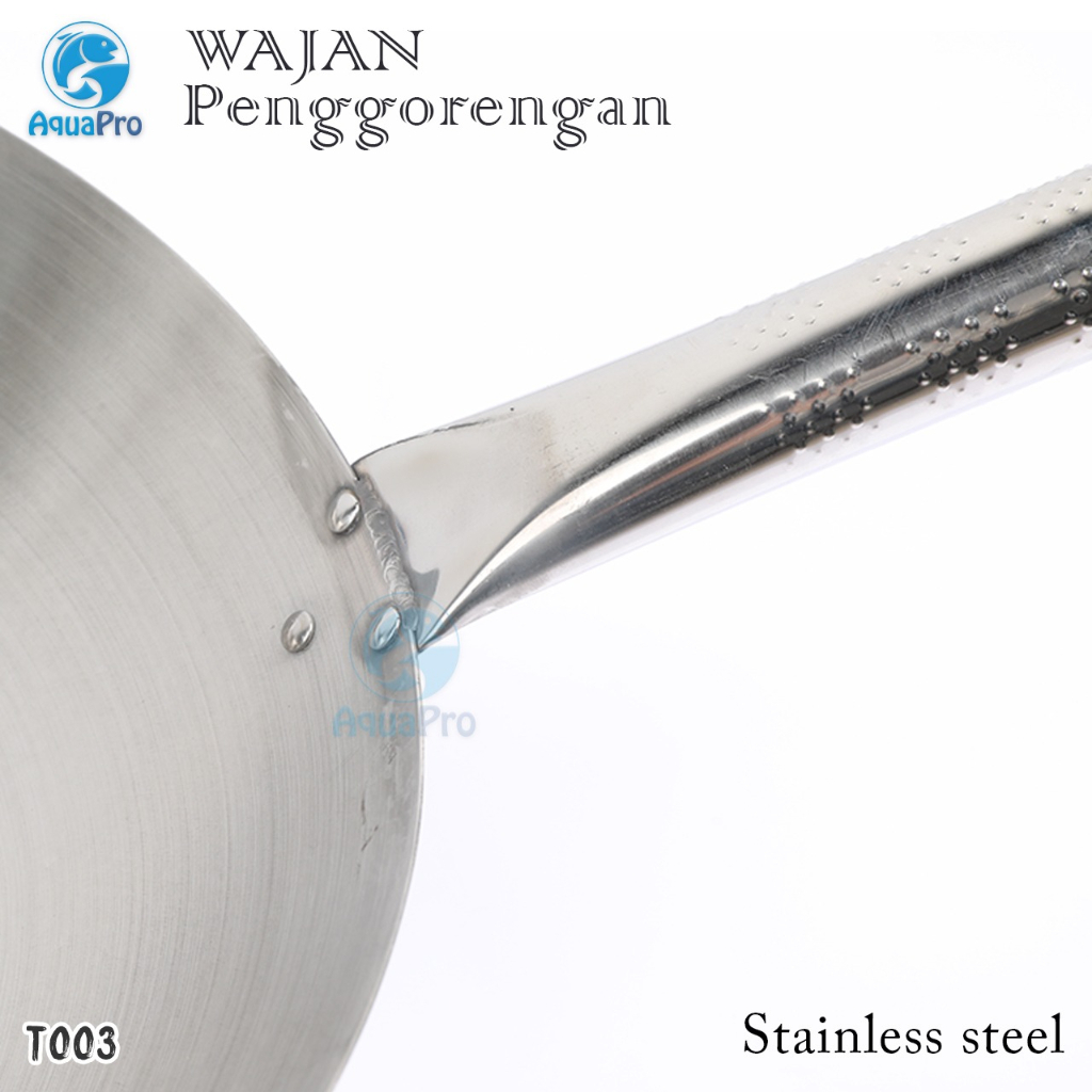 Wajan Penggorengan Dengan Gagang Stainless Steel Anti Panas Dan Ada Gagang Wajan Premium Gagang Stainless Steel Kuali Anti Lengket