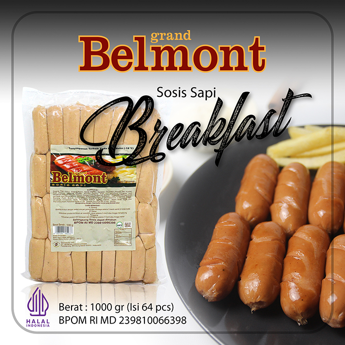 

Sosis Sapi Breakfast Grand Belmont 1 Kg