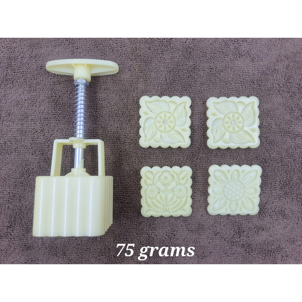 Cetakan Moon Cake / Cetakan Kue Bulan Segi Set 75 gram