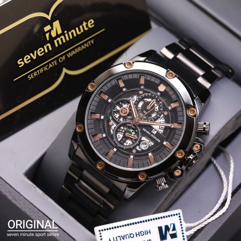 Jam Tangan Pria Analog Original Seven Minute M730 Garansi Resmi Tahan Air Best Seller