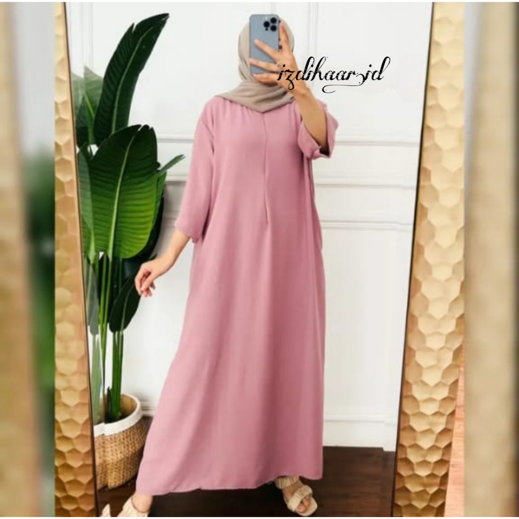 DASTER POLOS CRINKLE AIRFLOW DASTER GAMIS BUSUI TANGAN 3/4