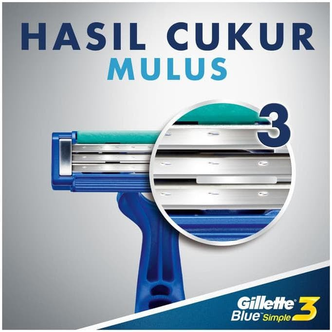 PISAU CUKUR JENGGOT GOLIATH 3MATA PISAU