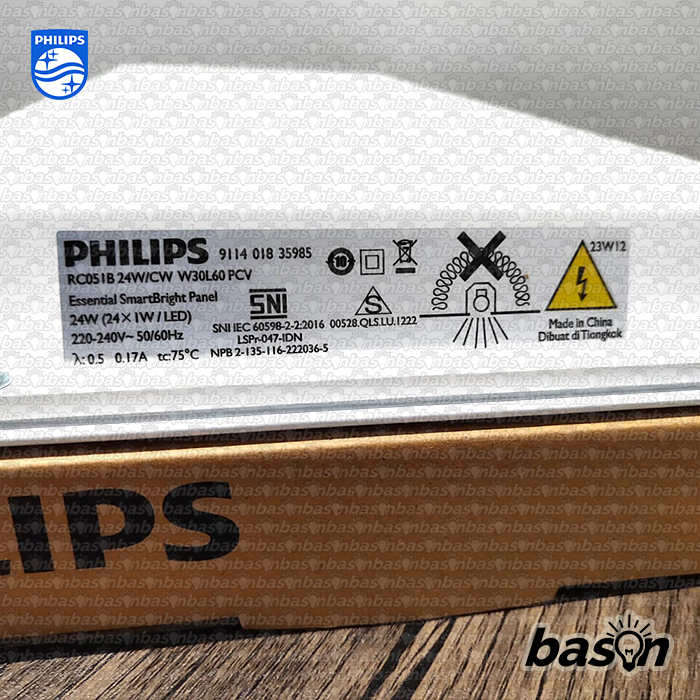 PHILIPS RC051B 24W W30L60 - Lampu LED Panel RC051 30 x 60 cm