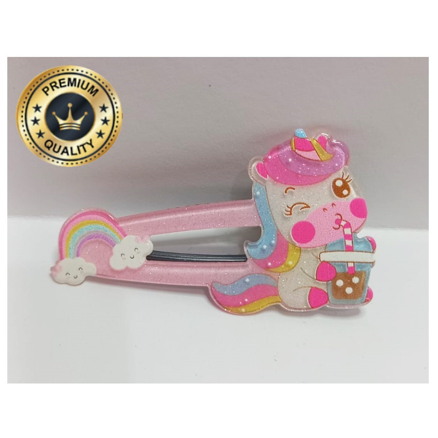 Jepit Rambut Anak Perempuan Hairpin Segitiga Unicorn