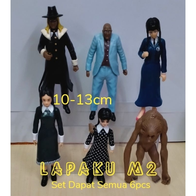Mainan Figure Wednesday Addams set isi 6