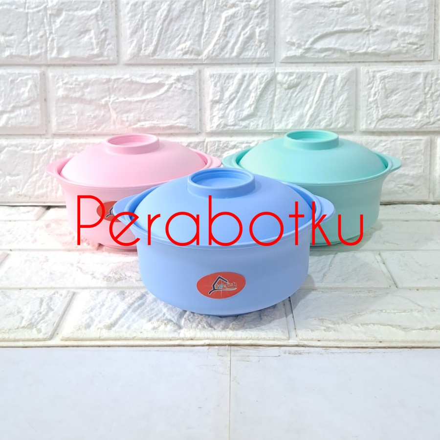 Mangkok Ramen Plastik Set + Tutup Warna 146 AAP / Mangkuk Makan + Tatakan/Piring Kecil