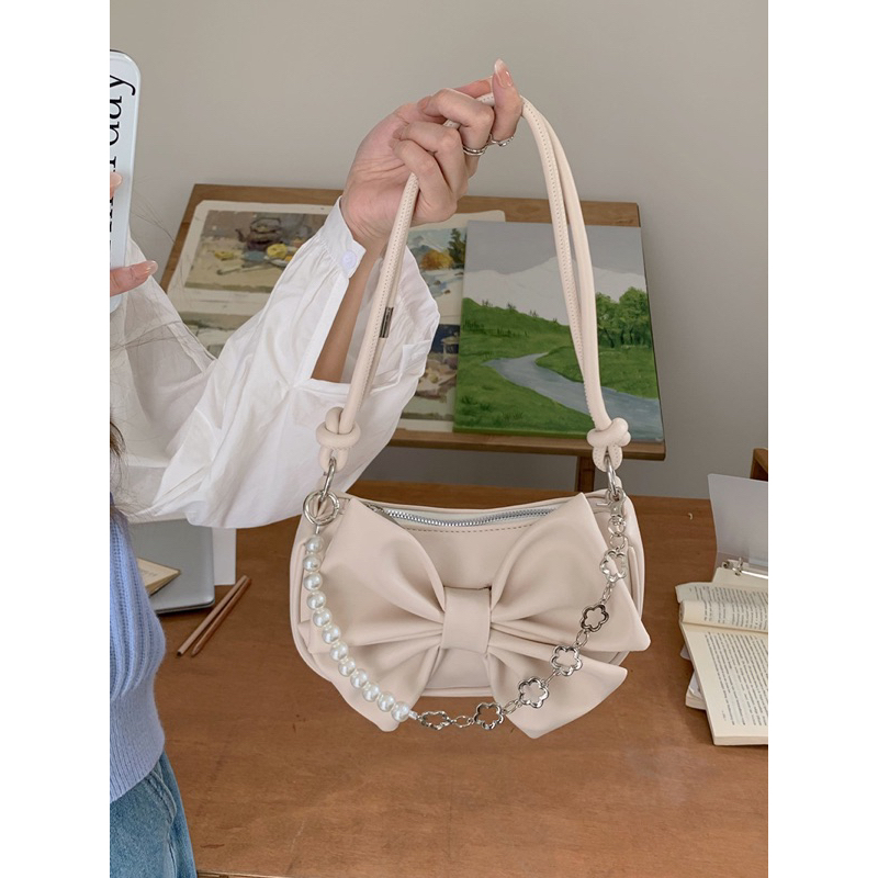 Tas Bahu Kulit Wanita Tas Cewek Mutiara Shoulder Bag GC 8674