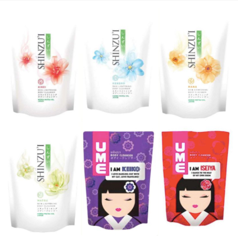 Shinzui Skin Lightening Body Cleanser / Ume Wash | Sabun Mandi Refill 180ml / 420ml / Botol 225ml