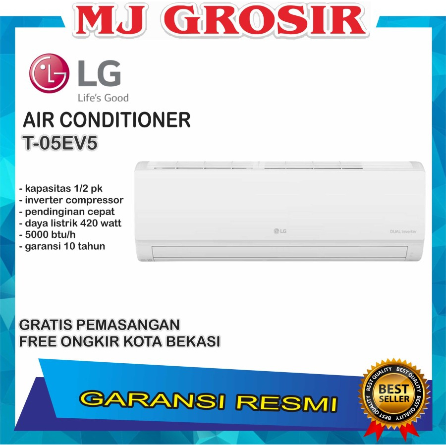 AC LG H 05 TN4 / T 05 EV5 0.5 PK 1/2 PK + PASANG R32 NEW HERCULES