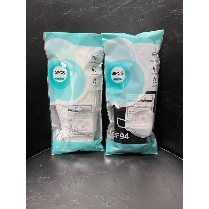 MASKER KF94 KOREA HITAM DEWASA 4PLY ISI 10PCS PREMIUM KOREA MASK