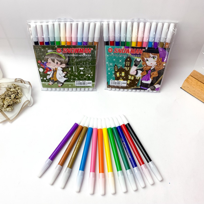 

SPIDOL SNOWMAN 12 WARNA KECIL / SNOWMAN PW-12A / SPIDOL KECIL