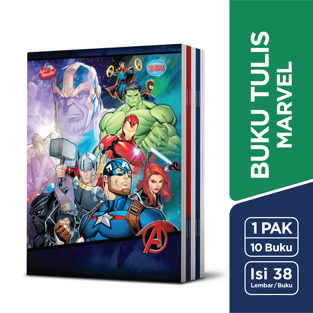 

SiDU Buku Tulis Marvel 38 Lembar - 10 buku
