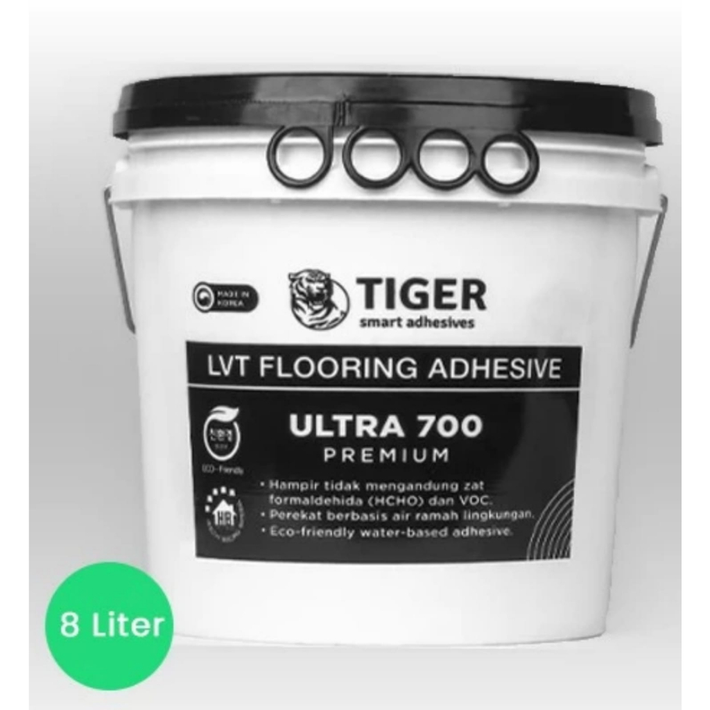 Lem Vinyl Putih Tiger Perekat Lantai Vinyl Flooring - 8 Liter