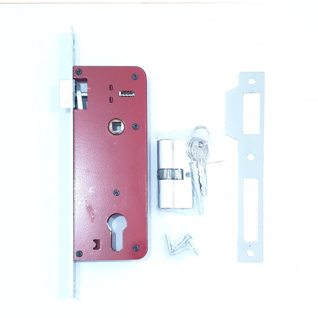 HL 7011 Body Kunci BESAR Komplit Kunci / Body Kunci Set + Silinder Kunci Komplit Jantung Kuningan