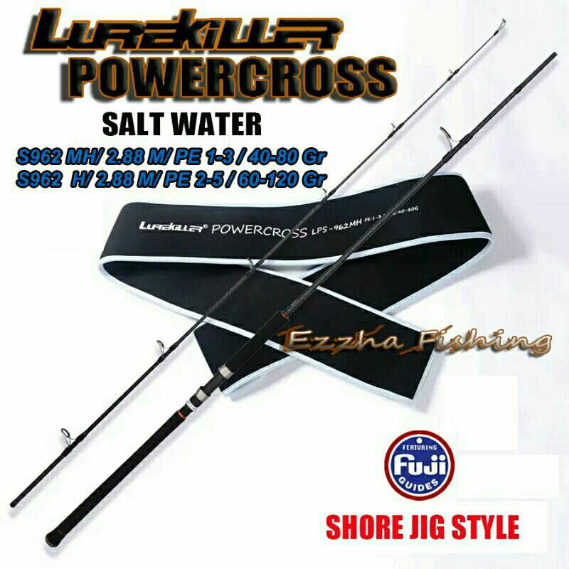 NEW ARRIVAL Lurekiller Power Cross 962MH/H | PE 1-3 (Jig 40-80Gr) & PE 2-5 (Jig 60-120Gr)