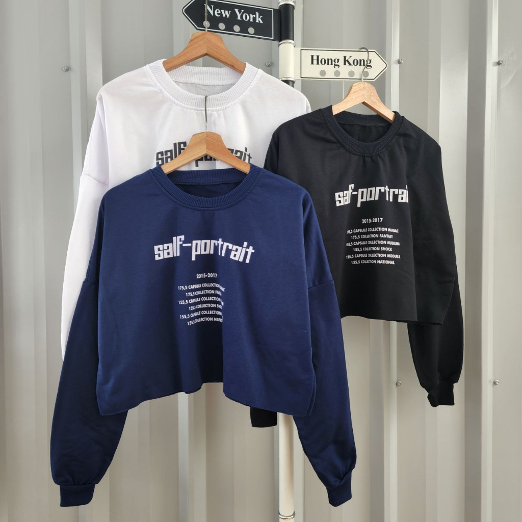 [ COD PROMO ] SWEATER SELF POTRAIT CROPTOP / SWEATER CROPTOP / SWEATER WANITA TERBARU / OOTD REMAJA KEKINIAN / OOTD HIJAB