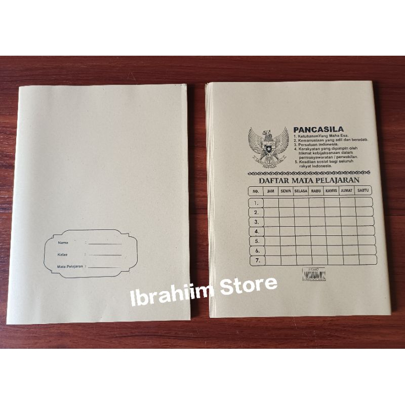 (ISI 20 PCS) SAMPUL BUKU TULIS COKLAT / SAMPUL BUKU COKLAT MURAH