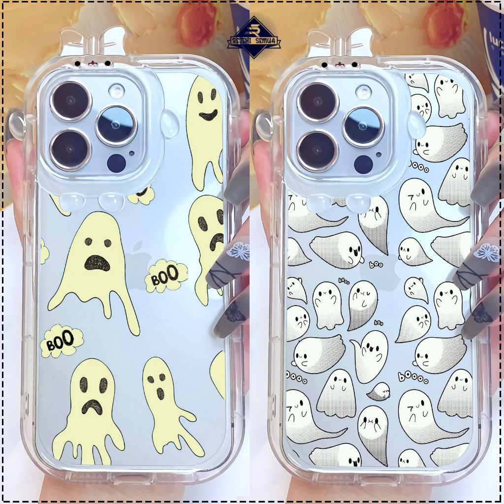 CUSTOM SOFT CASE SILIKON CASING FRAME KAMERA KARAKTER PITACU CUSTOM GHOST SAMSUNG A03S A03 CORE A04 