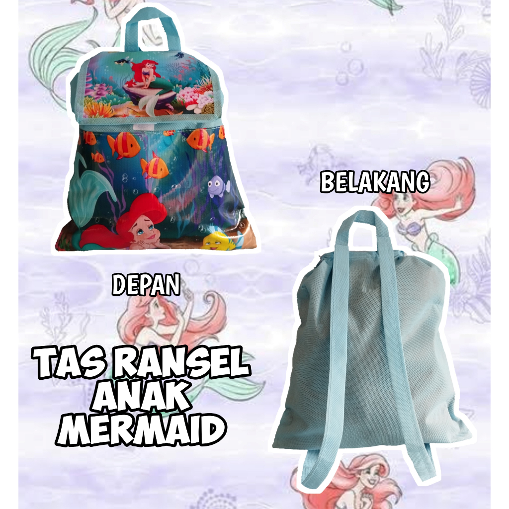 

Birthday Goodiebags Tas Ransel Mermaid Souvenir ulang tahun anak