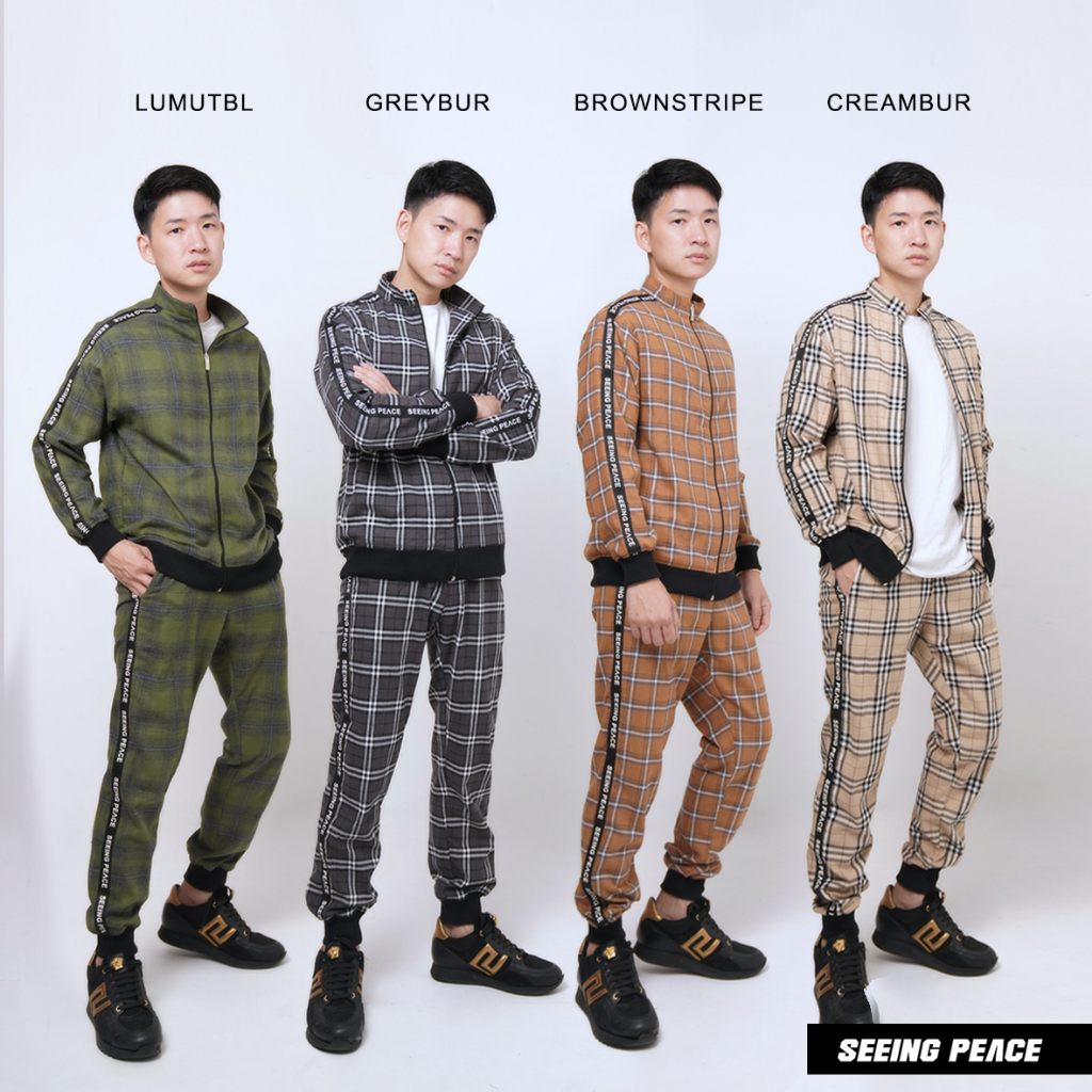 Jaket atau celana flanel SeeingPeace X Geso