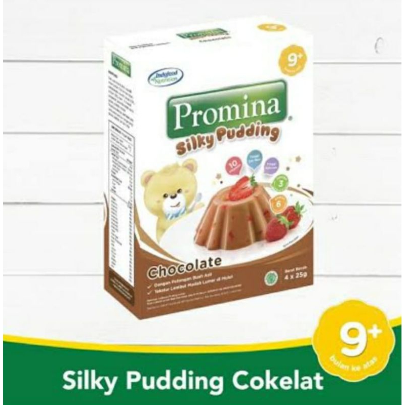 

promina silky puding coklat dan strawberry