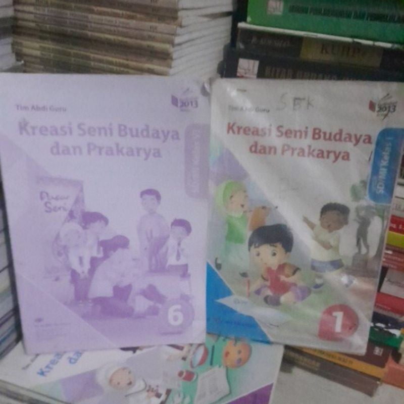 buku sbk ( kreasi seni budaya dan prakarya SD kelas 1&6 revisi penerbit erlangga